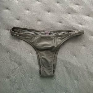 Olive Green Aerie cheeky bathing suit bottoms